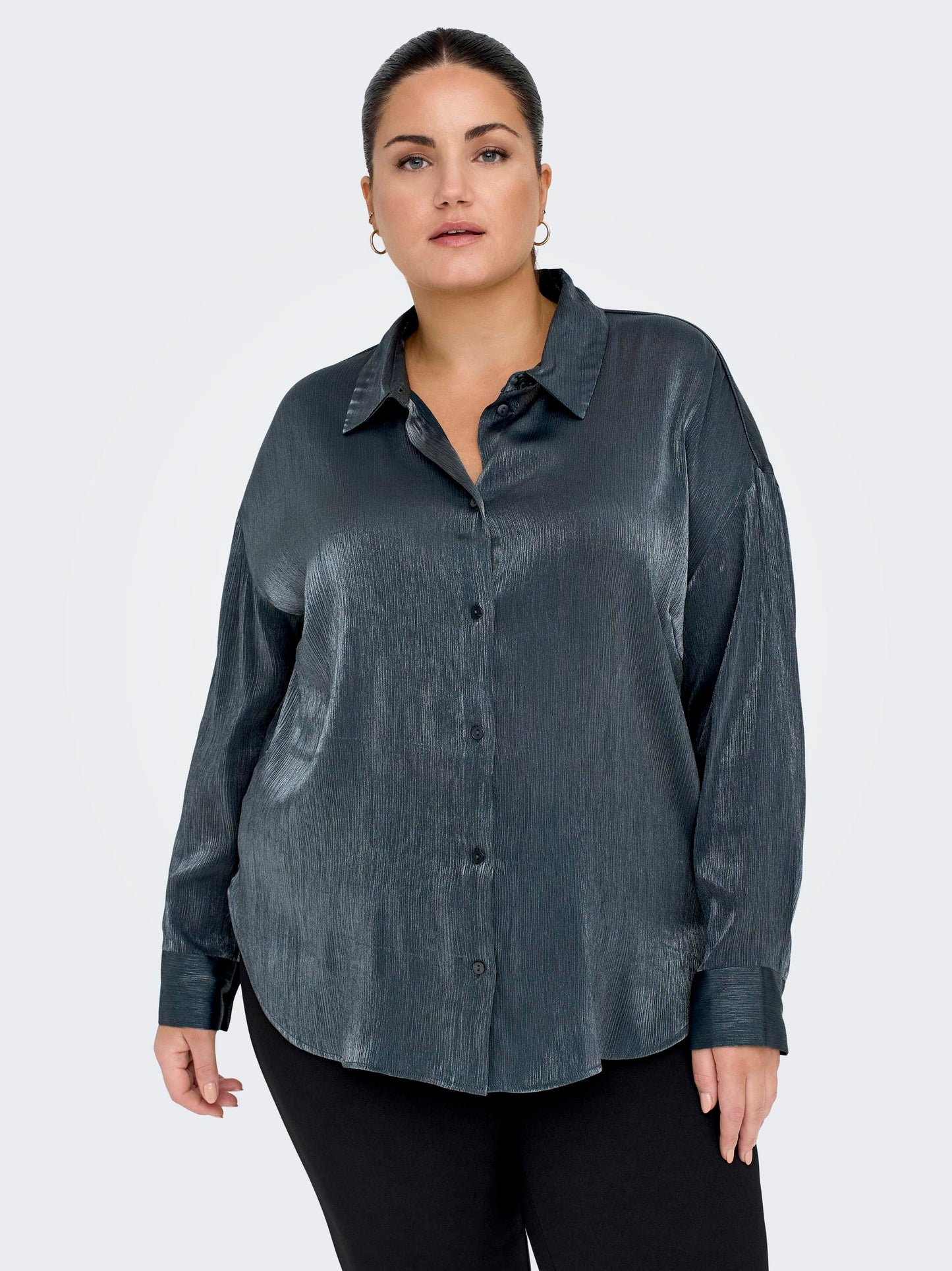 Camicia Carlinda Ls Loose Shirt Woven Only Carmakoma