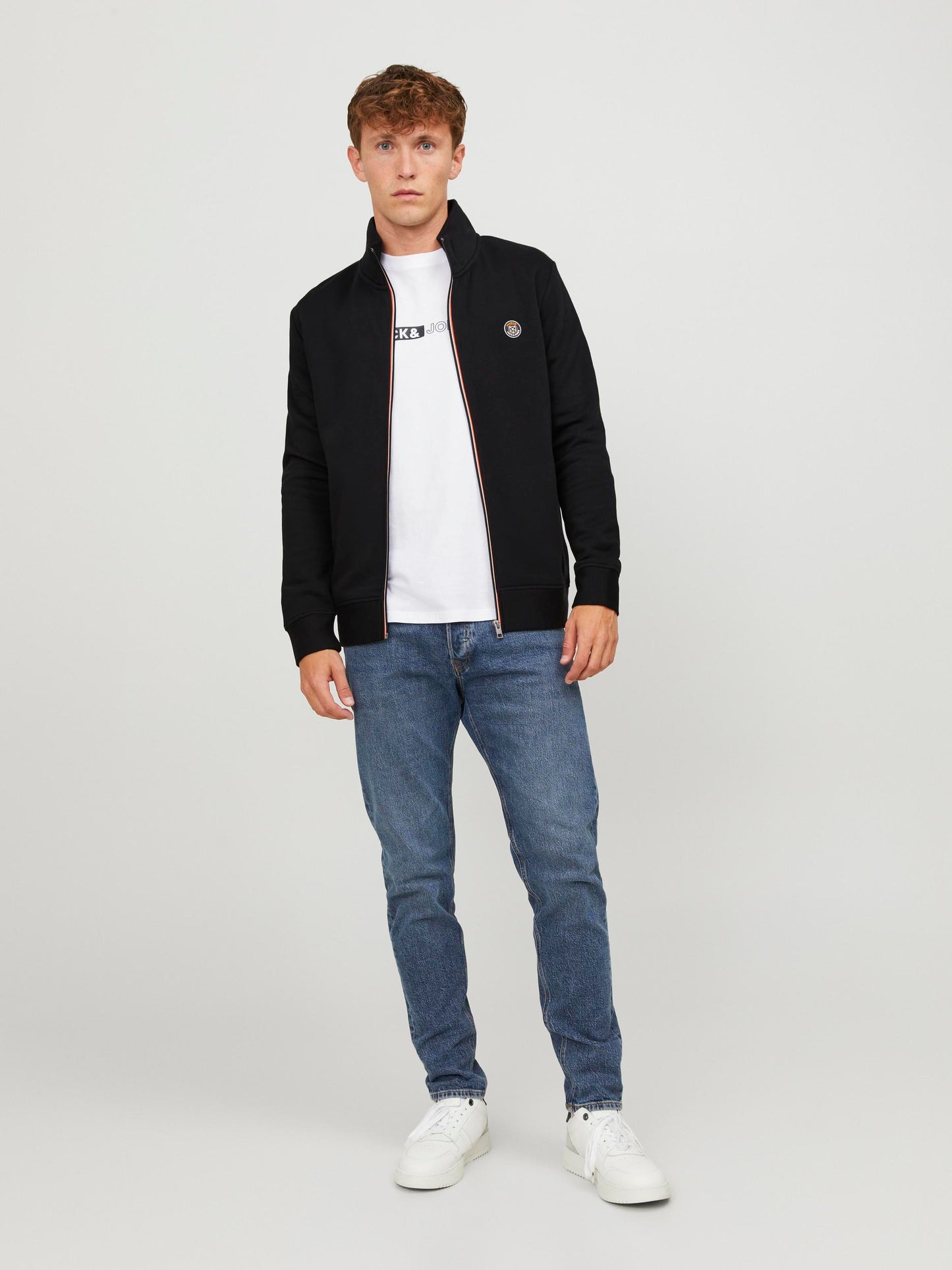 Giacca Jprblurubber Sweat Zip Cardigan Prau23 Jack&Jones