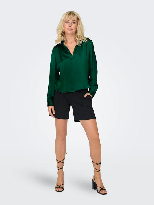 Only - Camicia - Donna | onlzora ls v-neck collar top wvn