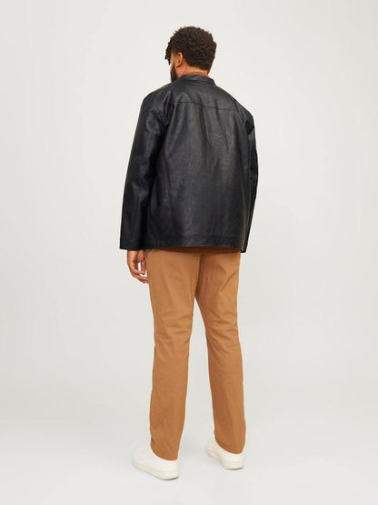 GIUBBINO - JACK&JONES JJEDYLAN CLEAN PU JACKET NOOS PLS