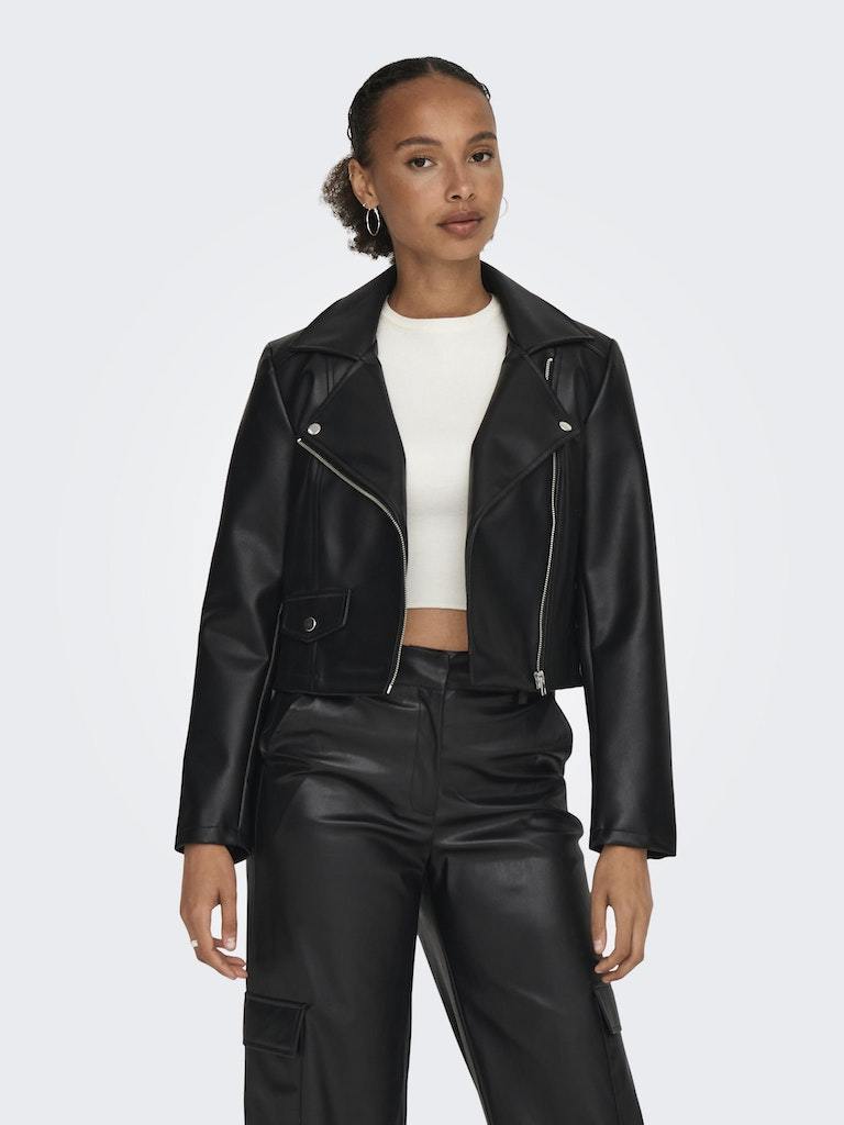 Biker - Jdy Jdyetta Faux Leather Jacket Otw Sie