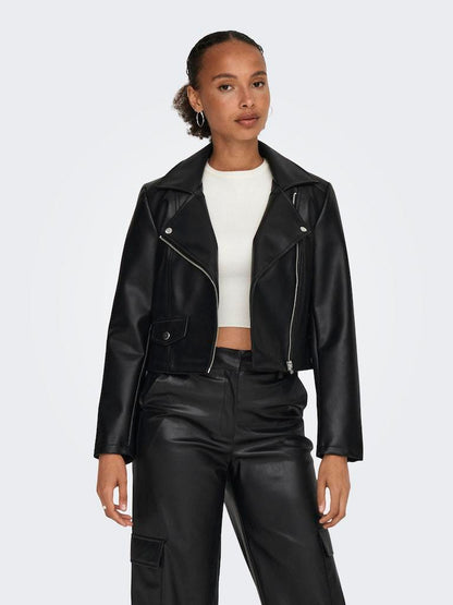 Biker - Jdy Jdyetta Faux Leather Jacket Otw Sie