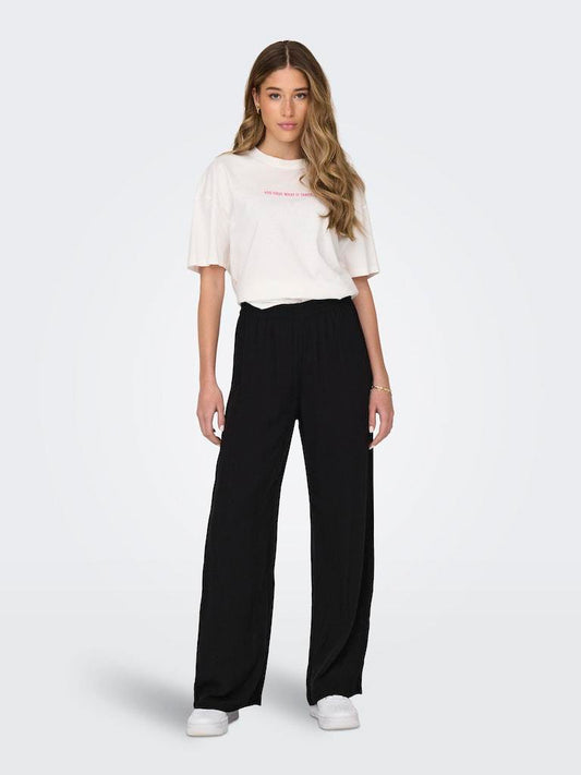 JDY - Pantalone - Donna | jdystar bora life mw wide pant wvn dia