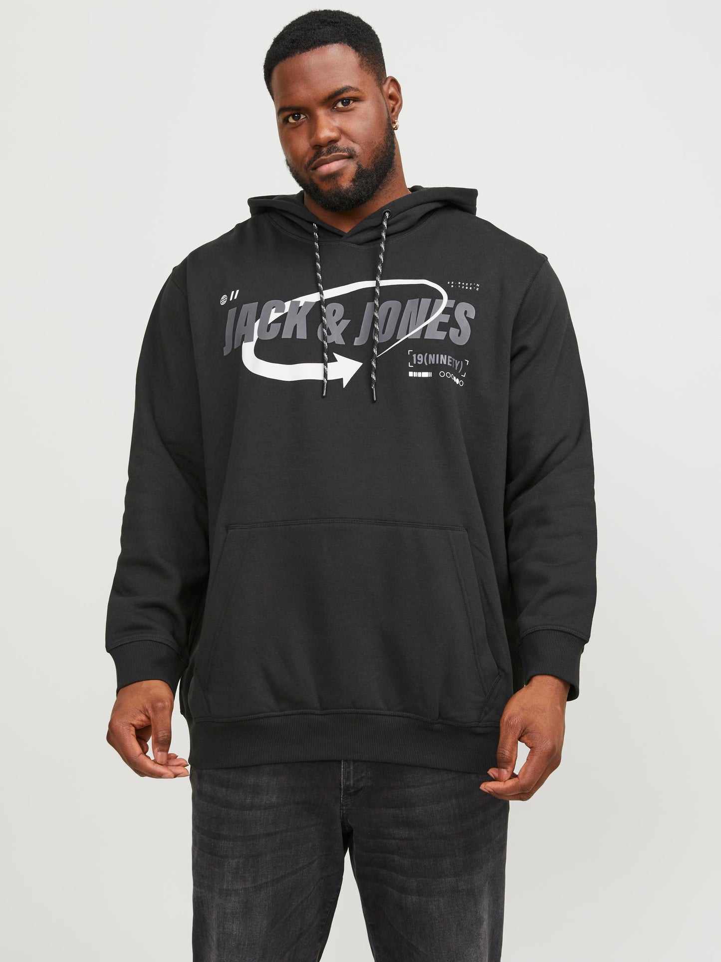 Felpa Jcoblack Sweat Hood Ch Jack&Jones Plus