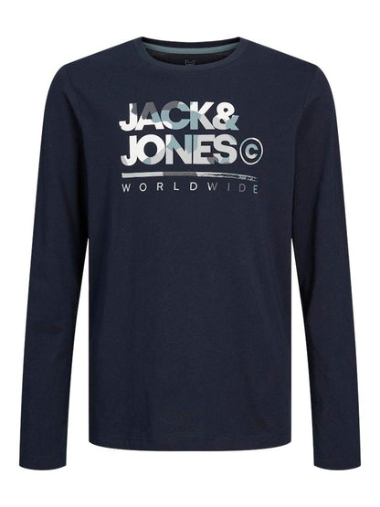 T-SHIRT - JJJUNIOR JJLUKE TEE LS CREW NECK MNI