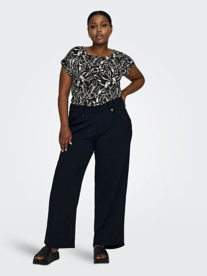 Pantalone - Only Carmakoma Carsania Button Pant Jrs Pnt Noos