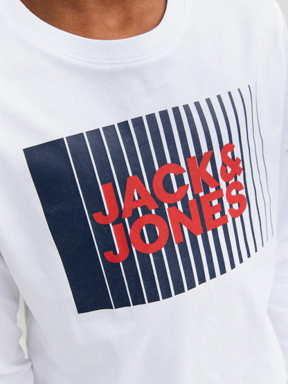 Maglietta T-Shirt Jjecorp Logo Tee Play Ls Oneck Noos Jack & Jones Junior