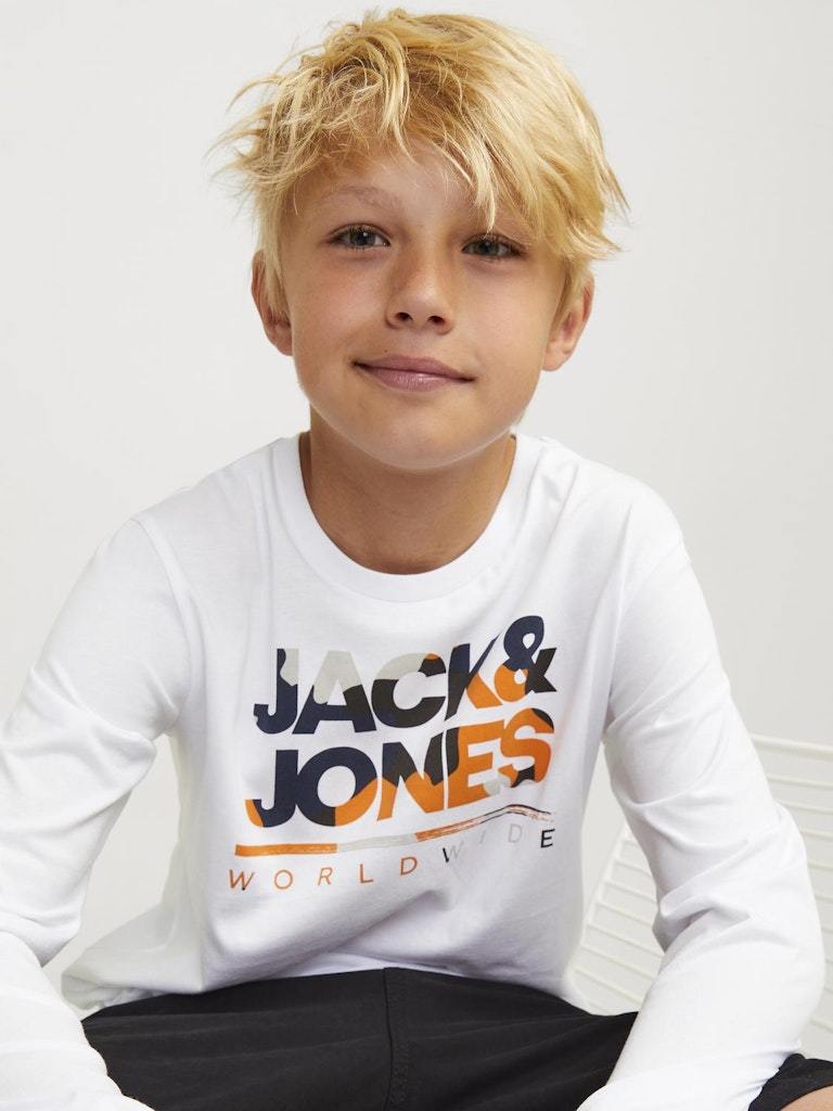 T-SHIRT - JJJUNIOR JJLUKE TEE LS CREW NECK MNI