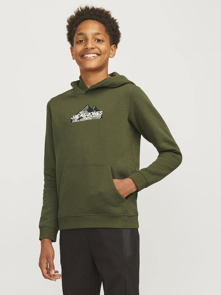 FELPA - JJJUNIOR JCOMOUNTAIN LOGO SWEAT HOOD SN MNI