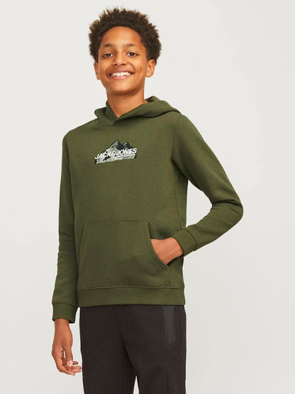 FELPA - JJJUNIOR JCOMOUNTAIN LOGO SWEAT HOOD SN MNI