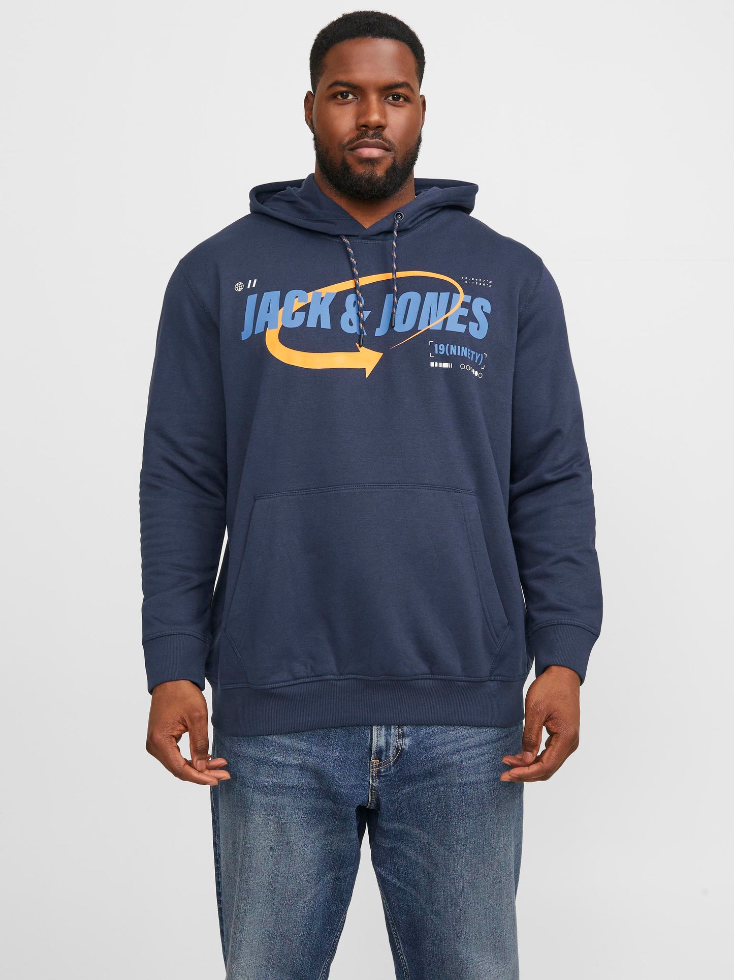 Felpa Jcoblack Sweat Hood Ch Jack&Jones Plus