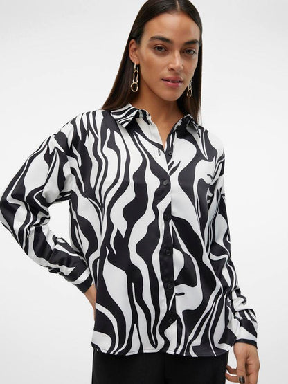 CAMICIA - VERO MODA VMMERLE LS LOOSE SHIRT WVN GA