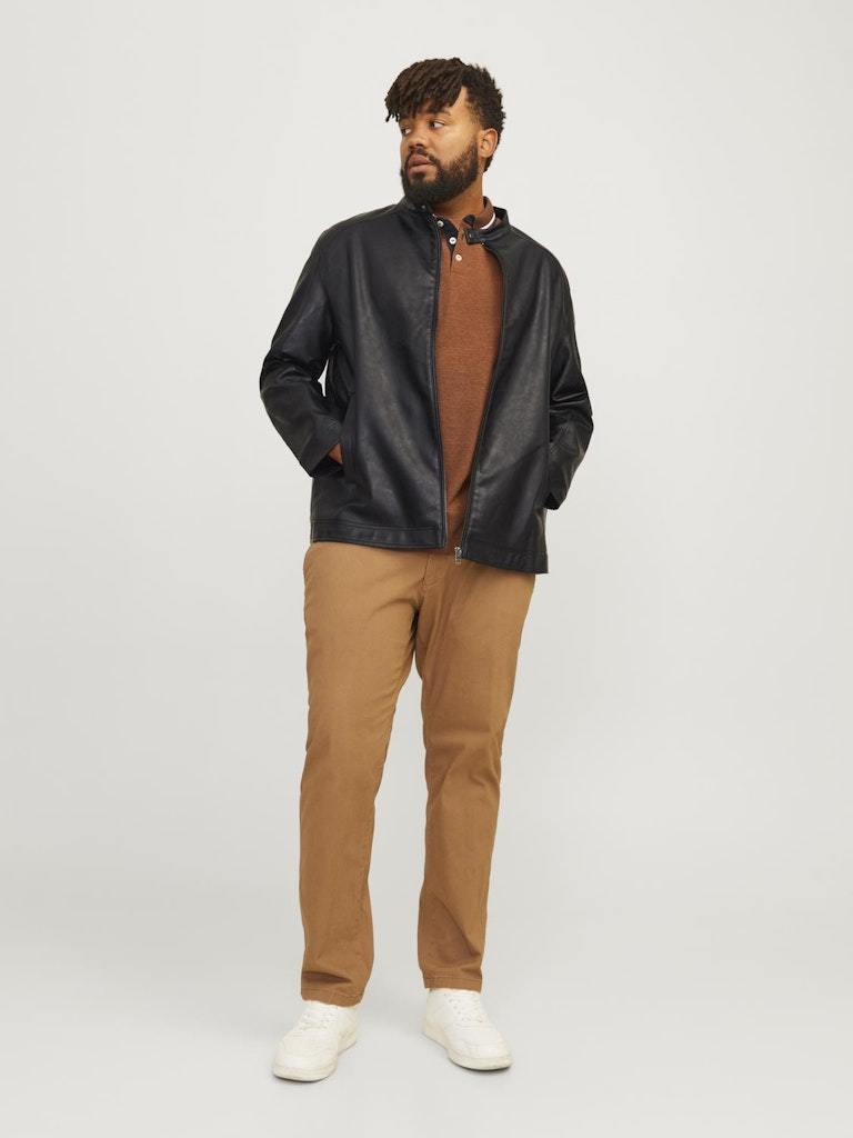 GIUBBINO - JACK&JONES JJEDYLAN CLEAN PU JACKET NOOS PLS