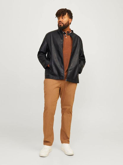 GIUBBINO - JACK&JONES JJEDYLAN CLEAN PU JACKET NOOS PLS