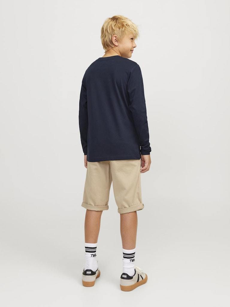 T-SHIRT - JJJUNIOR JJLUKE TEE LS CREW NECK MNI