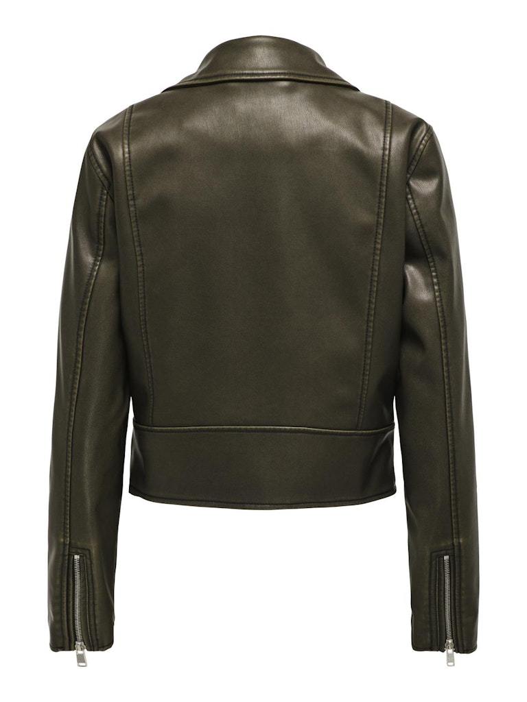 BIKER - ONLY ONLRIA WASHED FAUX LEATHER BIKER OTW