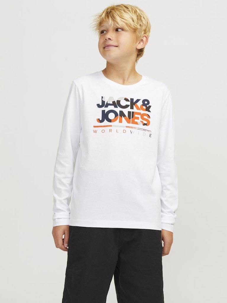 T-SHIRT - JJJUNIOR JJLUKE TEE LS CREW NECK MNI