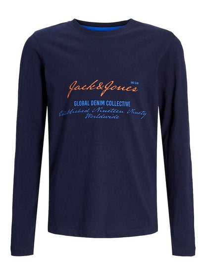 T-SHIRT - JJJUNIOR JJGREAT B2S LOGO TEE LS LN JNR