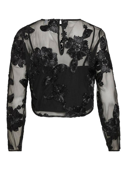 GIACCA - VILA VISTELLE EMBROIDERY L/S TOP/DC