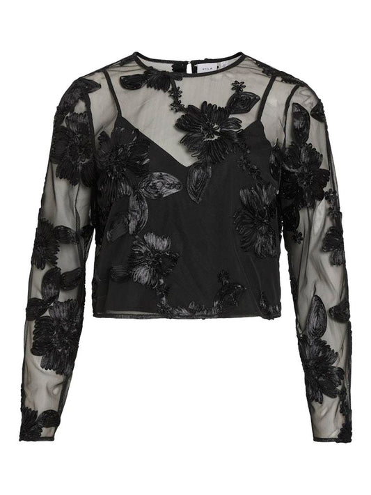 GIACCA - VILA VISTELLE EMBROIDERY L/S TOP/DC