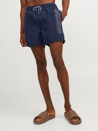 SHORTS - JACK&JONES JPSTFIJI JJSWIM DOUBLE LOGO SN LY