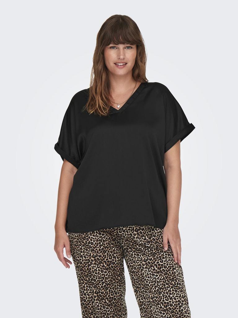 BLUSA - ONLY CARMAKOMA CARBRYNJA S/S IN-ONE TOP WVN