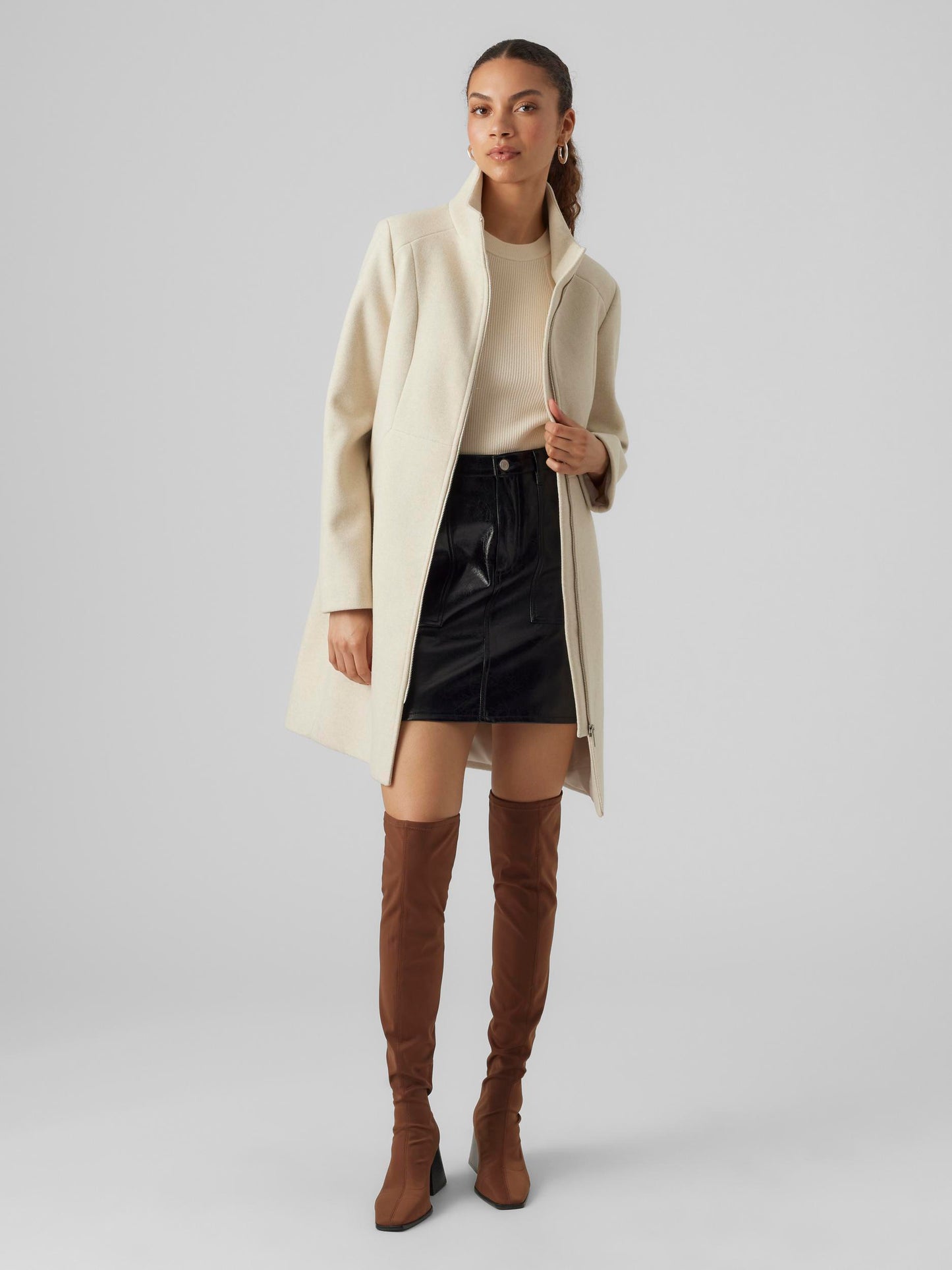 Cappotto Popzipper Coat Boos Vero Moda