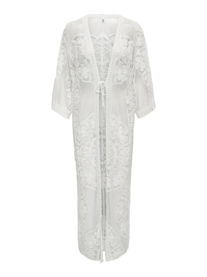 BLAZER - ONLY ONLCARLA EMBROIDERED LACE KIMONO