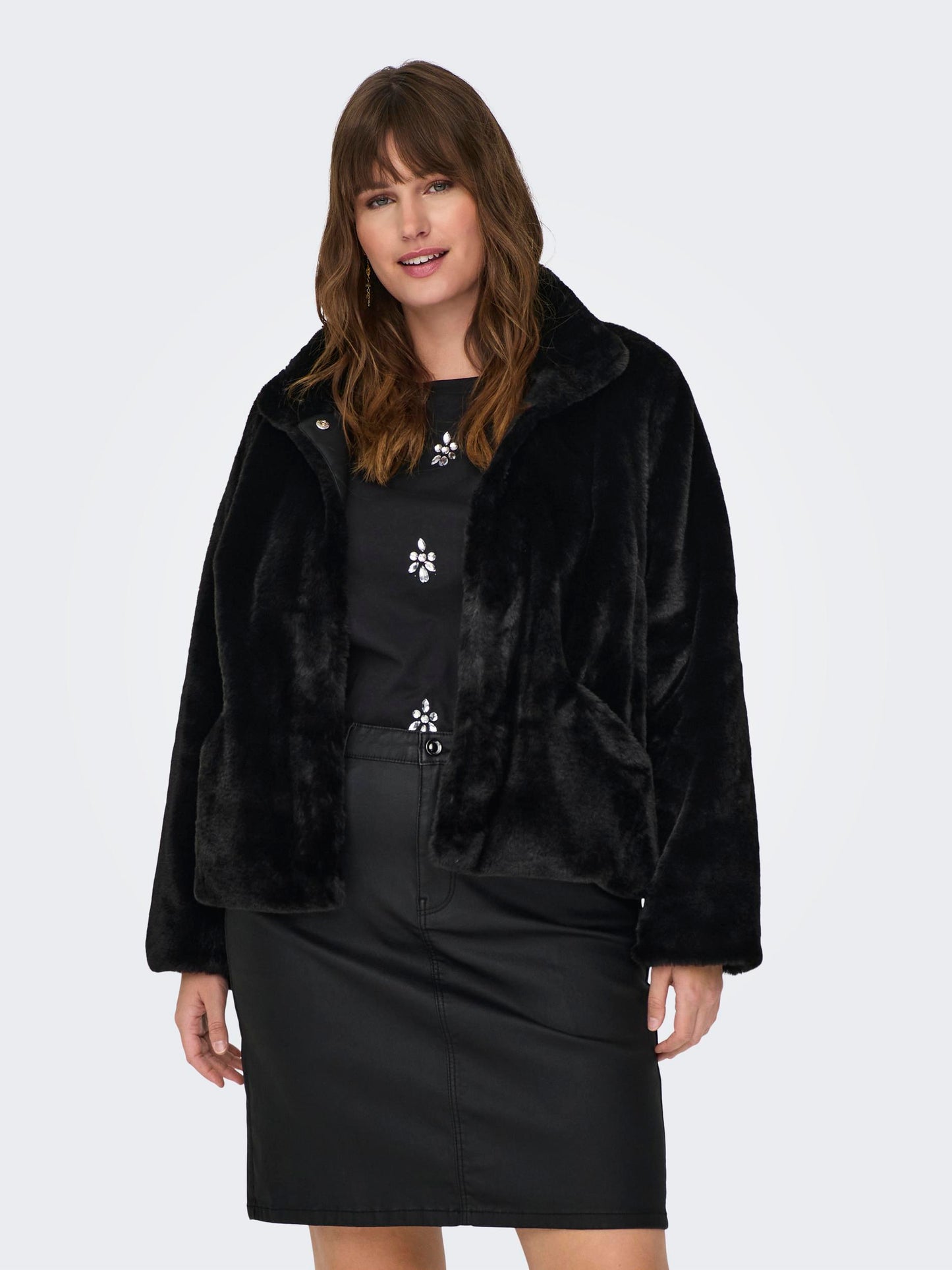 Giacca Carnewvida Faux Fur Jacket Otw Only Carmakoma