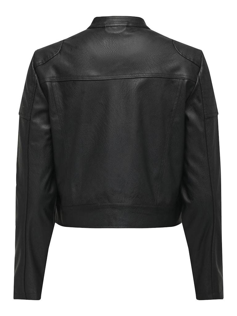 BIKER - ONLY ONLAMIA FAUX LEATHER MOTO JACKET CC OTW