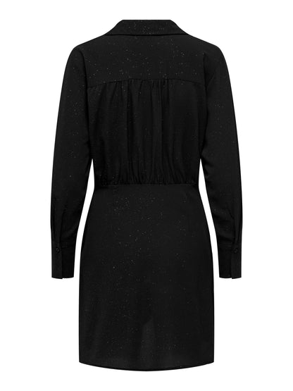 Vestito Corto Piper L/S Foil Wrap Midi Dress Wvn Jdy