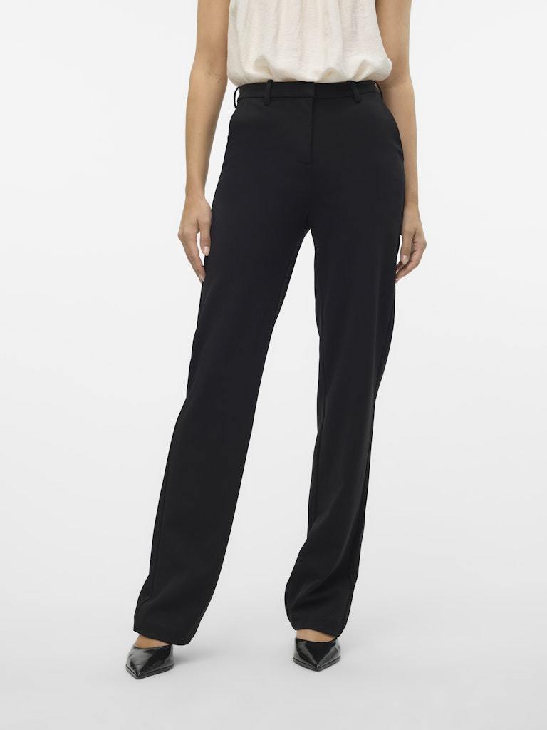 PANTALONE - VERO MODA VMMAYA MW STRAIGHT SOLID PANT NOOS