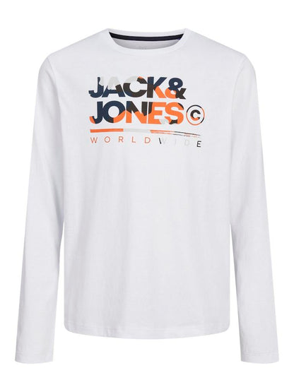 T-SHIRT - JJJUNIOR JJLUKE TEE LS CREW NECK MNI