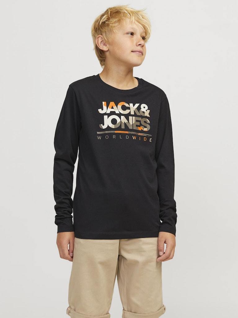 T-SHIRT - JJJUNIOR JJLUKE TEE LS CREW NECK MNI