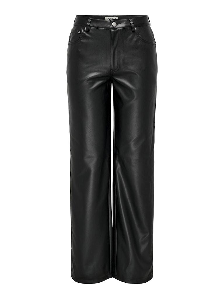 PANTALONE - ONLY ONLKIRI HW STR FAUX LEATHER PNT