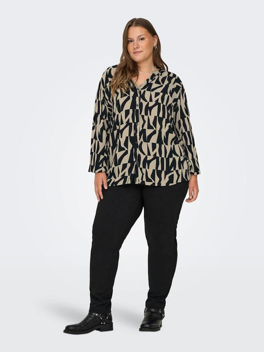 Only Carmakoma - Camicia - Donna curvy | cardiona anita life l/s v-neck shirt aop