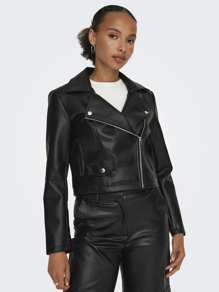 Biker - Jdy Jdyetta Faux Leather Jacket Otw Sie