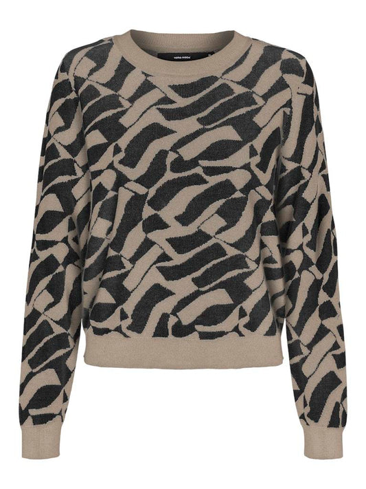 PULLOVER - VERO MODA VMNEWLEXSUN ART LS O-NECK PULLOVER GA