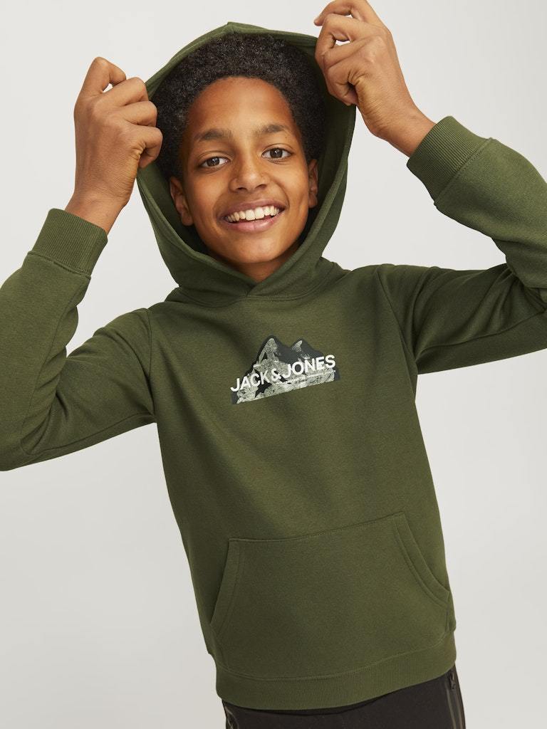 FELPA - JJJUNIOR JCOMOUNTAIN LOGO SWEAT HOOD SN MNI