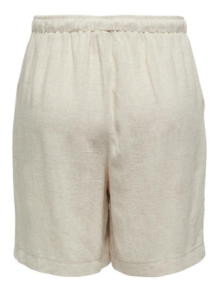 SHORTS - ONLY ONLSIESTA MW PULL-UP LINEN BL SHORTS PNT