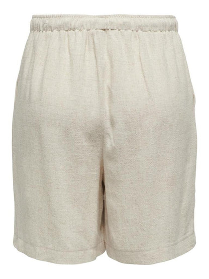 SHORTS - ONLY ONLSIESTA MW PULL-UP LINEN BL SHORTS PNT