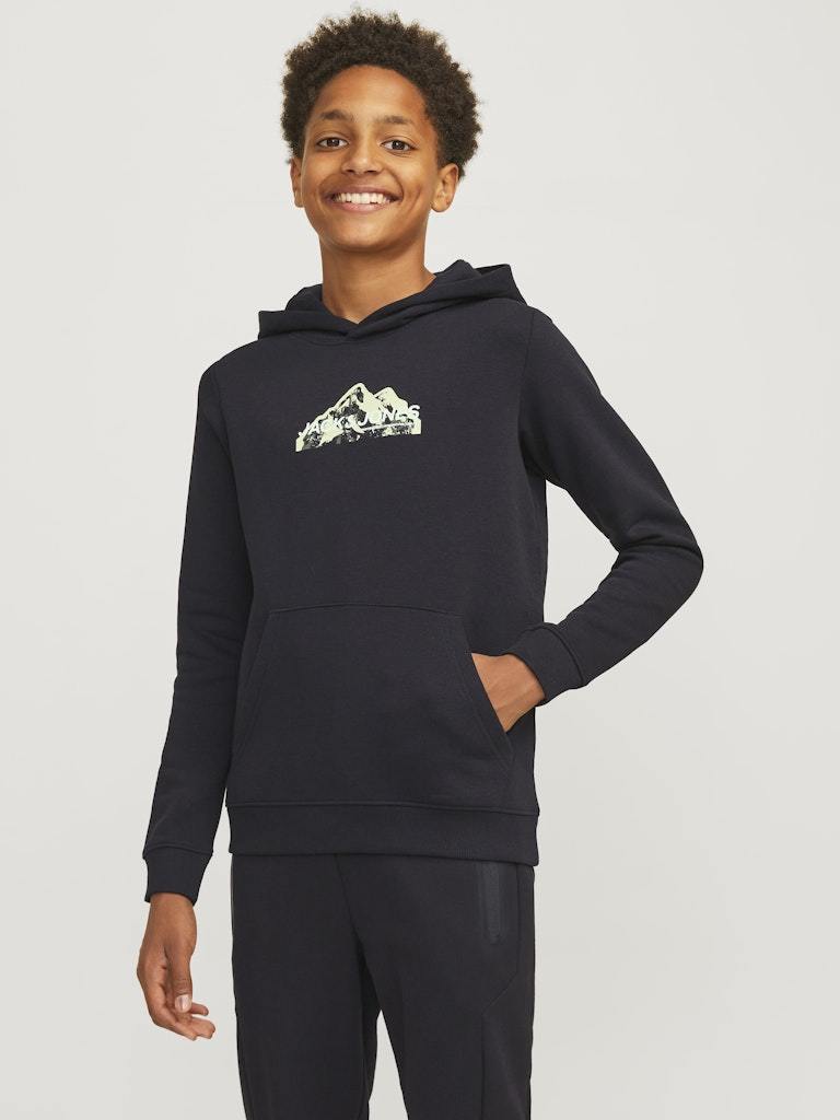 FELPA - JJJUNIOR JCOMOUNTAIN LOGO SWEAT HOOD SN MNI