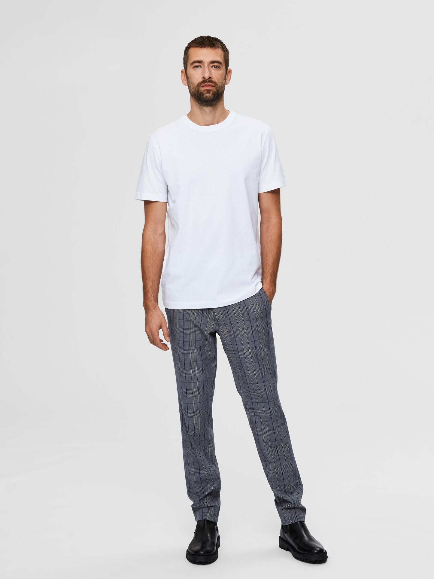 Maglietta T-Shirts Homme Norman Ss Oneck Tee W Noos Selected