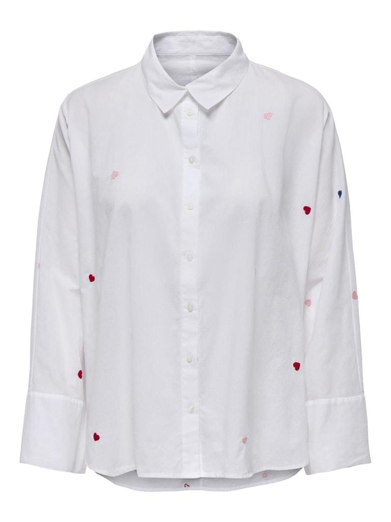 Camicia - Only Onlnew Lina Grace Ls Emb Shirt Noos Wvn