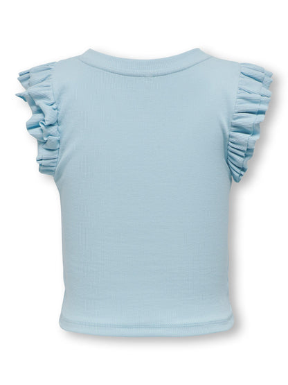 Top Kogkenya S/L Rib Frill Jrs Only Kids