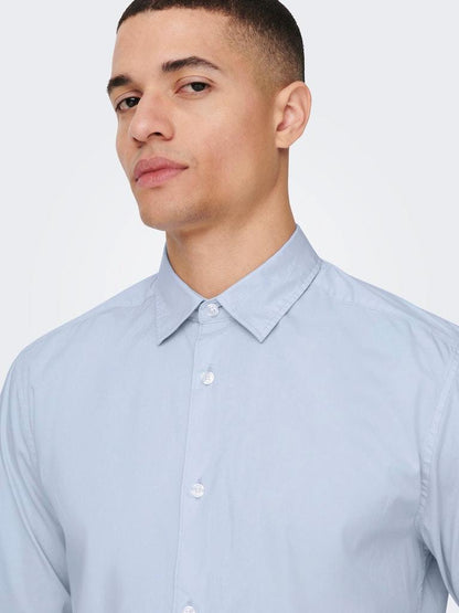 Camicia Andy Slim Easy Iron Poplin Shirt Noos Only & Sons