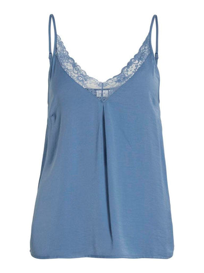 TOP - VILA VICAVA V-NECK LACE SINGLET- NOOS