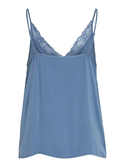 TOP - VILA VICAVA V-NECK LACE SINGLET- NOOS