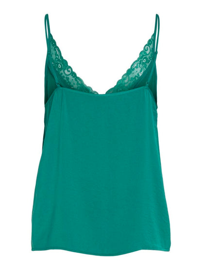 TOP - VILA VICAVA V-NECK LACE SINGLET- NOOS