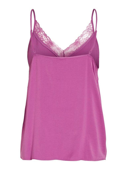 TOP - VILA VICAVA V-NECK LACE SINGLET- NOOS